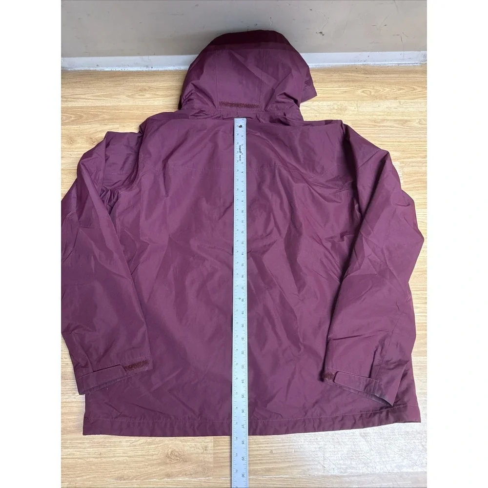 Eddie Bauer Weatheredge Packable Rainfoil Hooded Jacket - Mens Large - Maroon